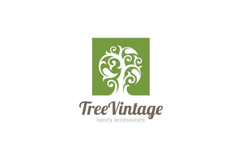 tree vintage logo