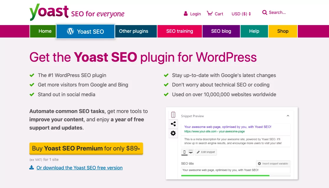 WordPress vs Weebly vs Wix vs SquareSpace - Yoast SEO