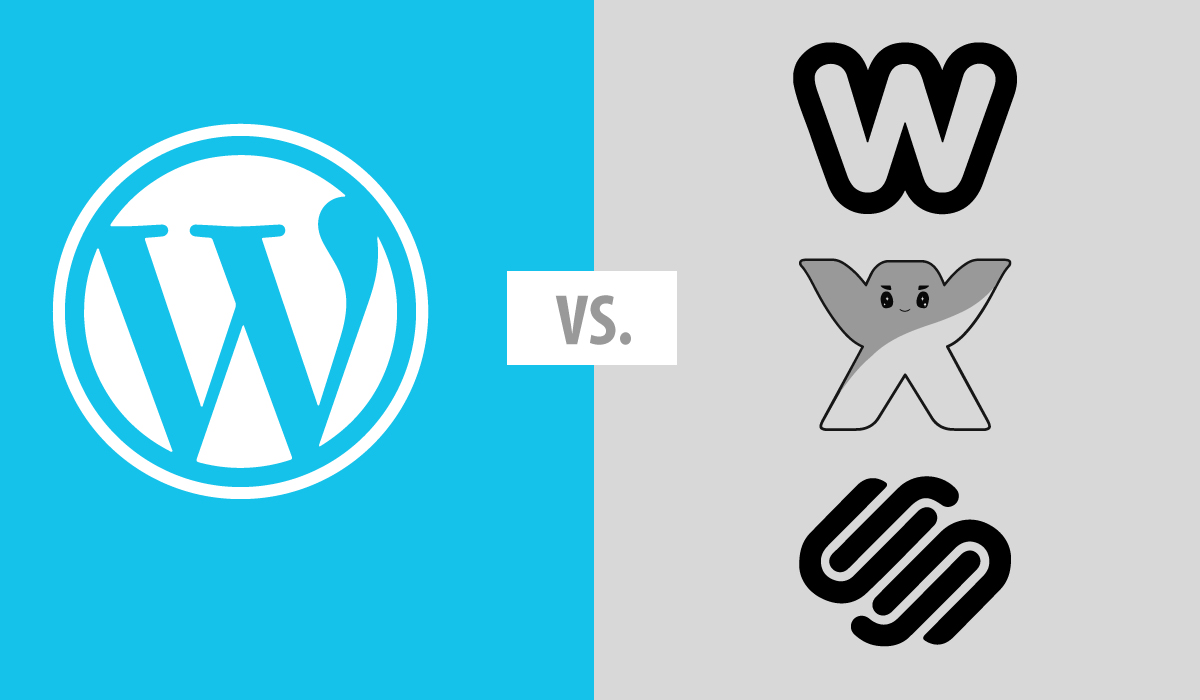 wordpress vs weebly vs wix vs squarespace