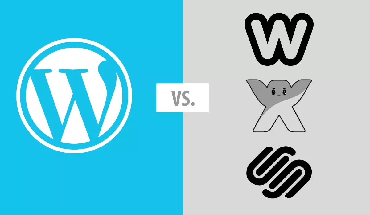 wordpress vs weebly vs wix vs squarespace