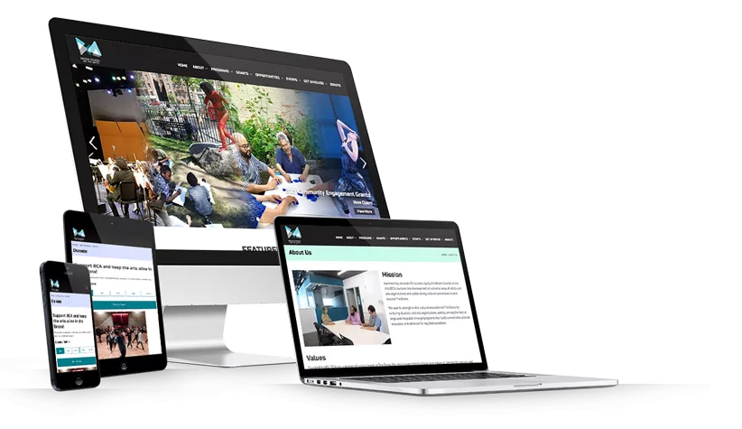 astound-responsive-web-design-services Responsive web design showcasing multiple devices displaying a website, emphasizing website support and maintenance services by Astound Media.