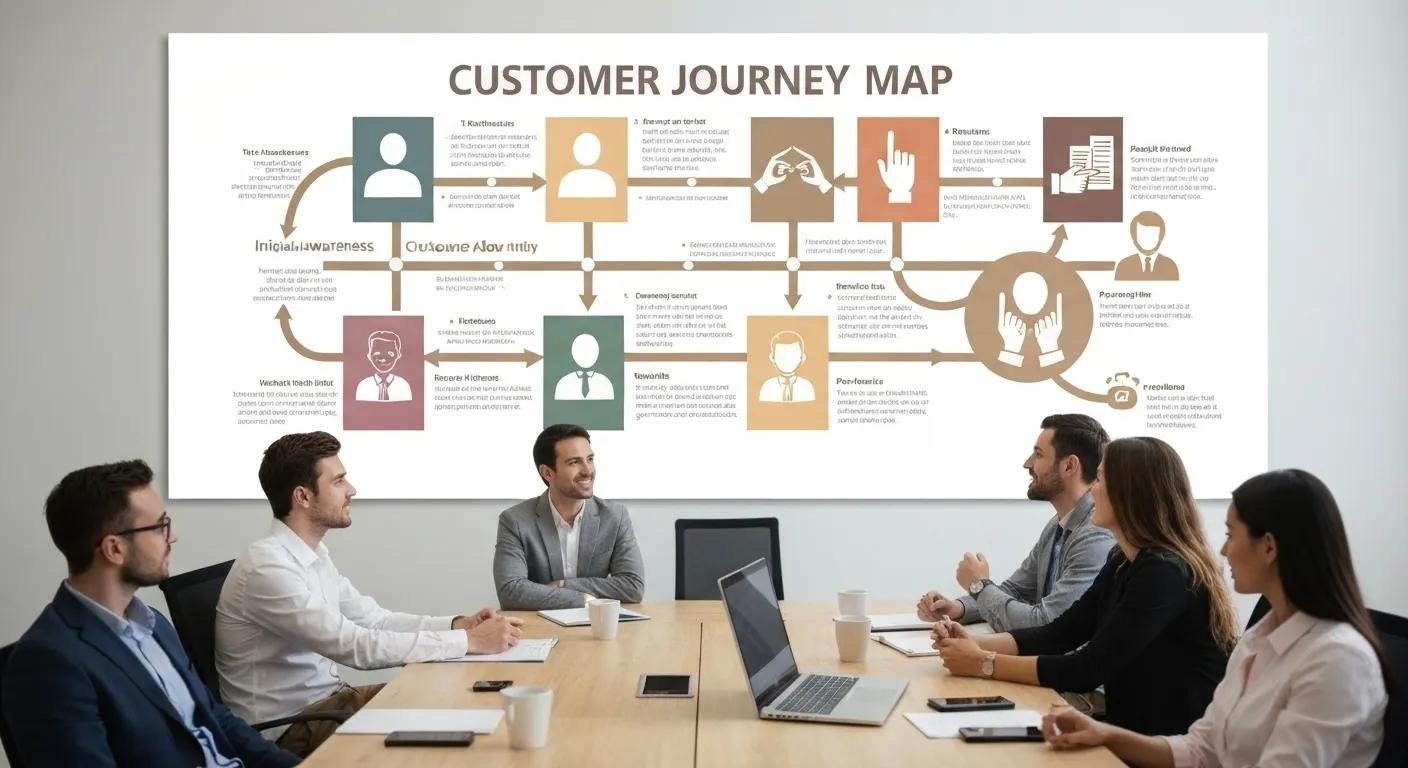 Example of a customer journey map