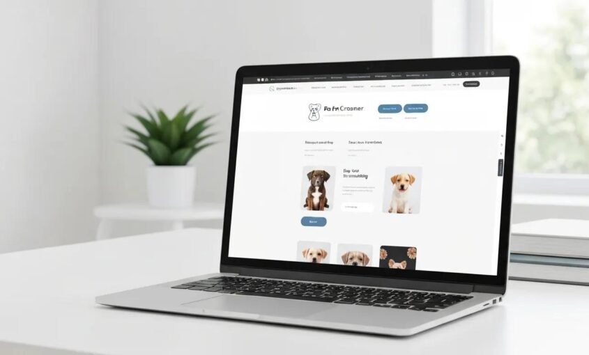 Sleek WordPress website design displayed on a laptop, illustrating key user experience principles.