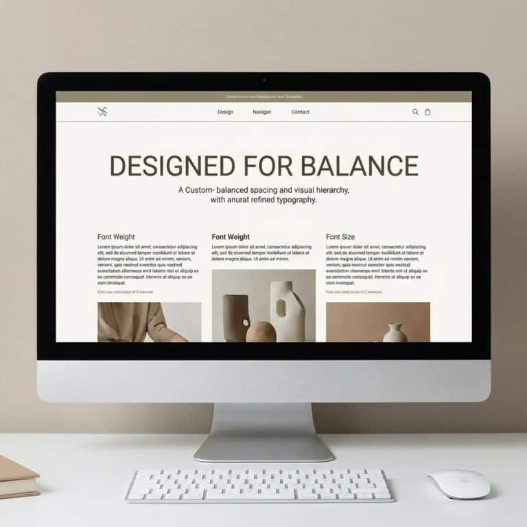 Custom WordPress website design layout