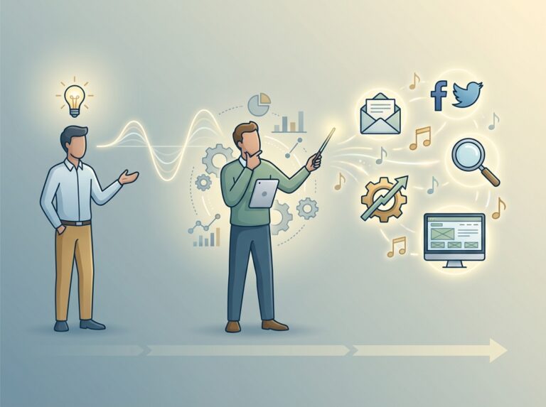 Marketing and channel strategy support translating client goals into coordinated multi-channel execution