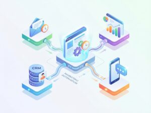 Marketing automation platform coordinating automated campaigns and workflows