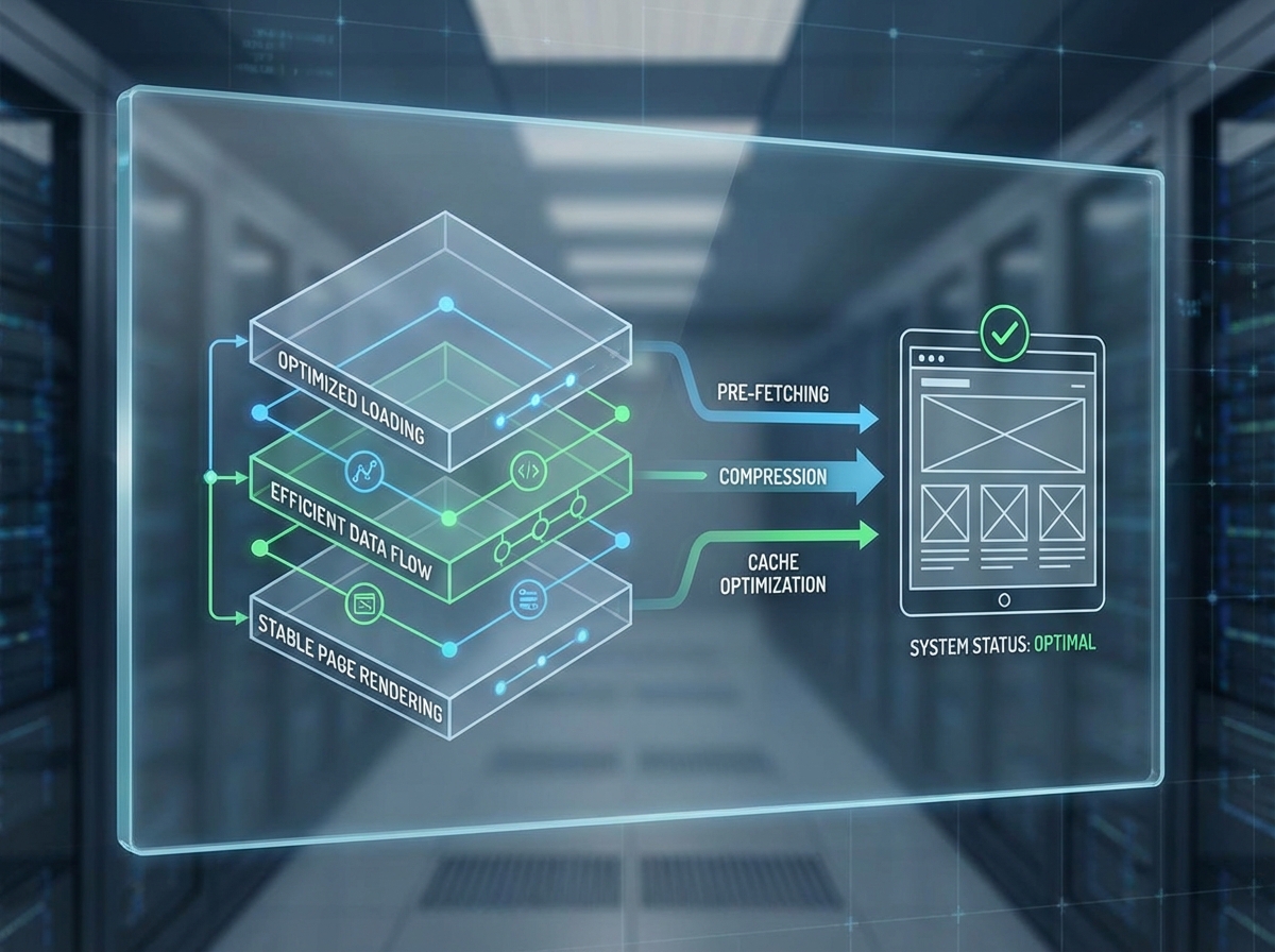 Website performance optimization services focused on speed, stability, and reliability