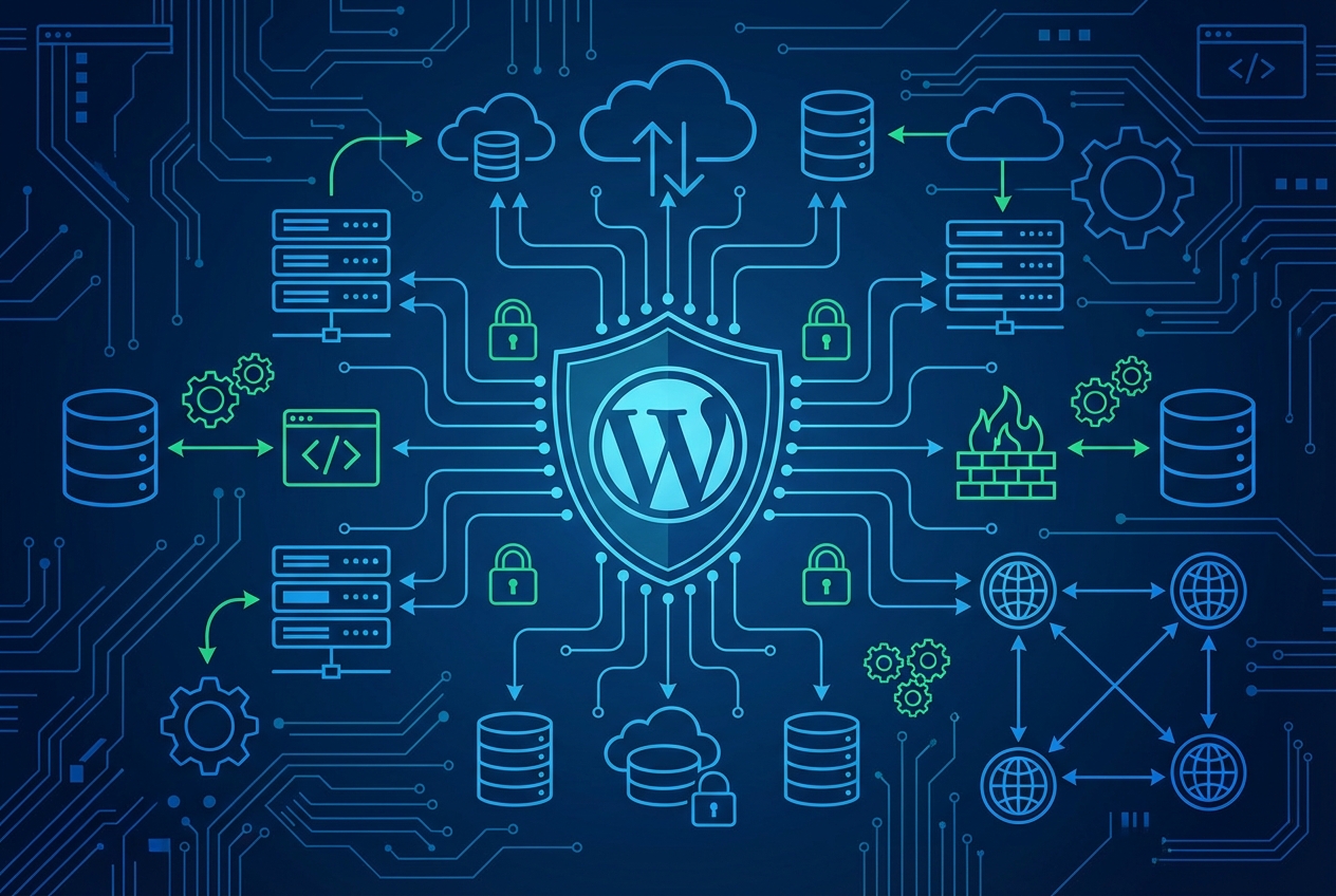 WordPress development process focused on scalable and secure website architecture