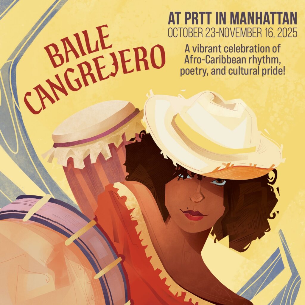 Baile Cangrejero 2025 promotional card front featuring event artwork and branding