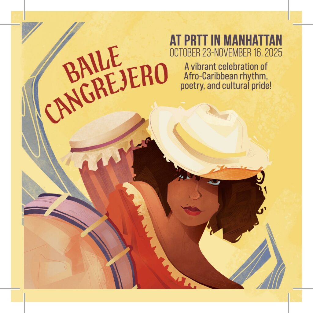 Baile Cangrejero 2025 promotional card front featuring event artwork and branding