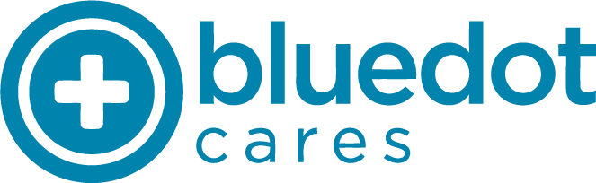 BlueDot Cares logo for case study